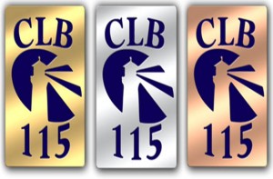 Image of the lapel pins for CLB 115 Club members